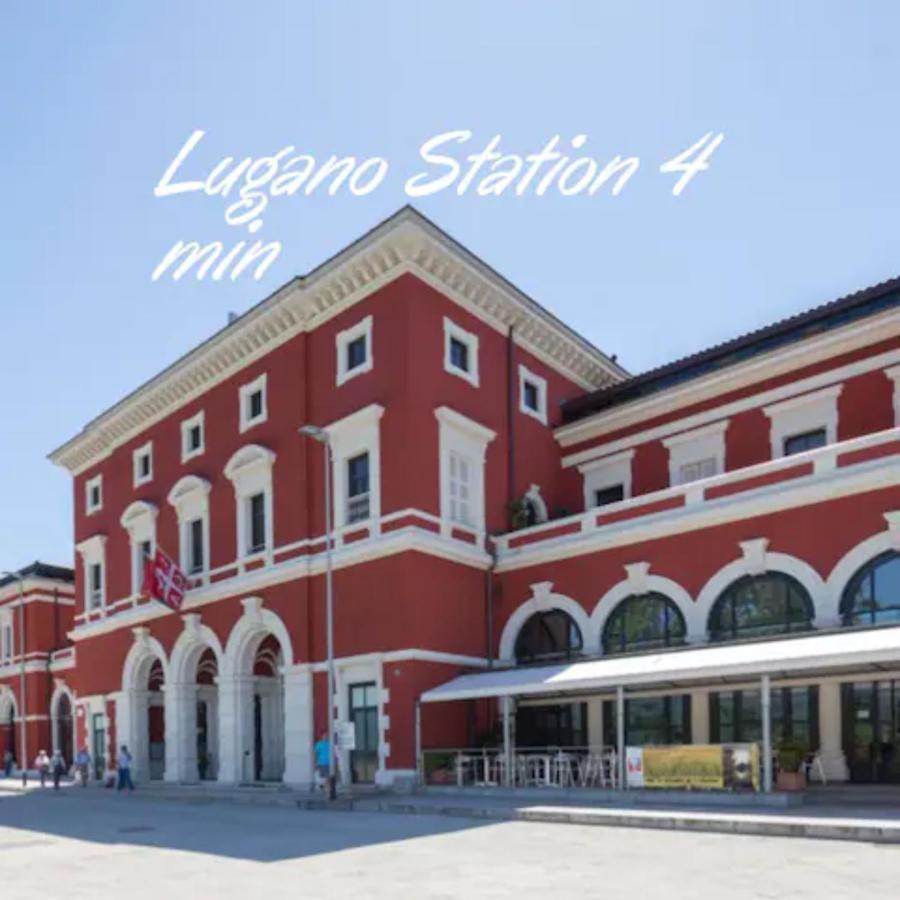 Duplex Loft In Lugano Center With Garden, Wi-Fi -By Easylife Swiss Apartman Kültér fotó