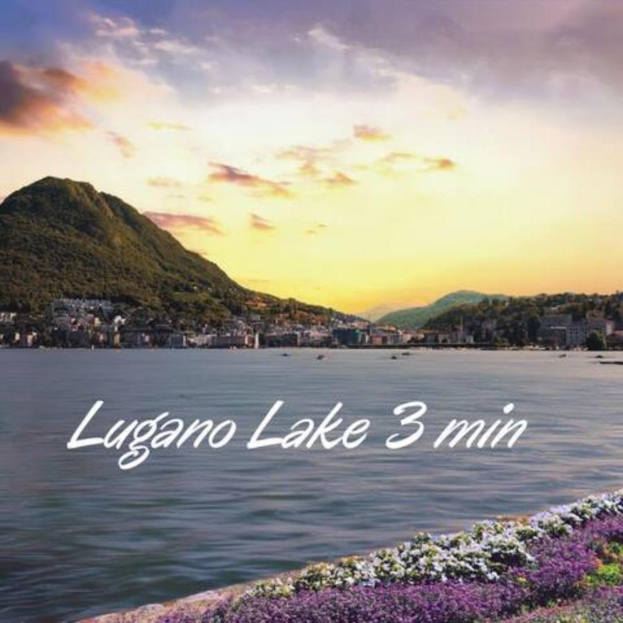 Duplex Loft In Lugano Center With Garden, Wi-Fi -By Easylife Swiss Apartman Kültér fotó
